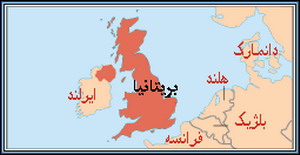 نقشه سیاسی بریتانیا